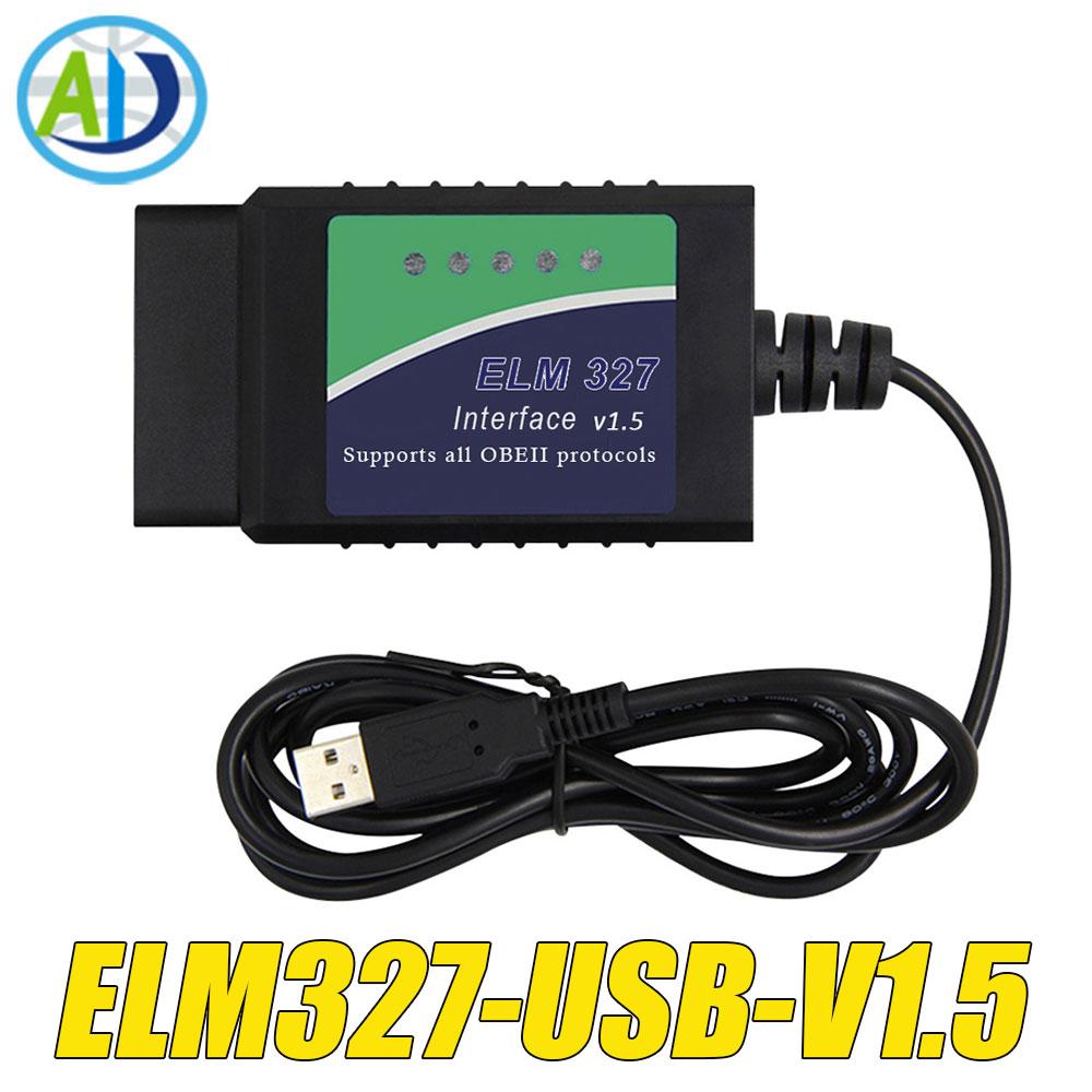 ELM327 USB V1.4/1.5/2.1 Original PIC18F25K80 FTDI FT232RL OBD2 Diagnostic Tool For ScanTool/MultiEcuScan OBD2 Interface Scanner