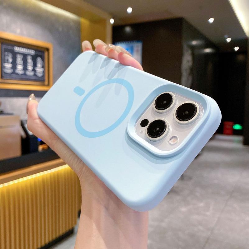 Магнитный чехол из жидкого силикона для iPhone 17 Pro Max, Полное покрытие, Защита от падений, Высококачественная защитная крышка для Apple 17.