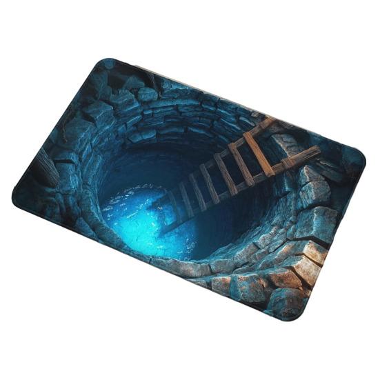 3D Визуальная Яма Ковер Оптическая Иллюзия Напольный Коврик Реалистичный Рисунок Ямы Придверный Коврик Тест И Игра