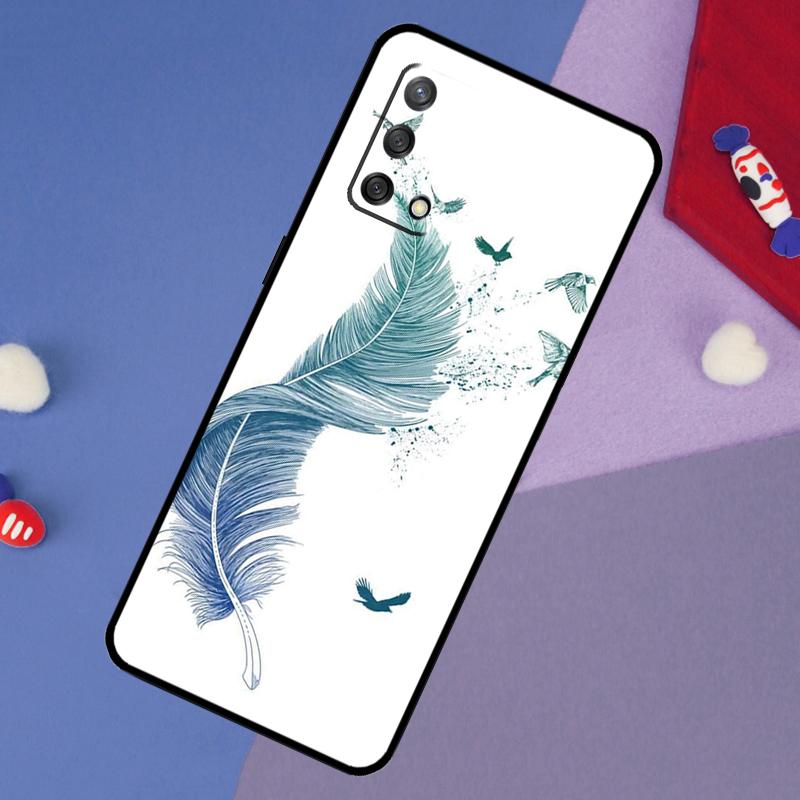 Чехол-перо для Oppo A78 A18 A38 A74 A94 A54 A58 A98 A80 A60 A40 A96 A76 A16 A15 A17 A57 A5 A6 Pro
