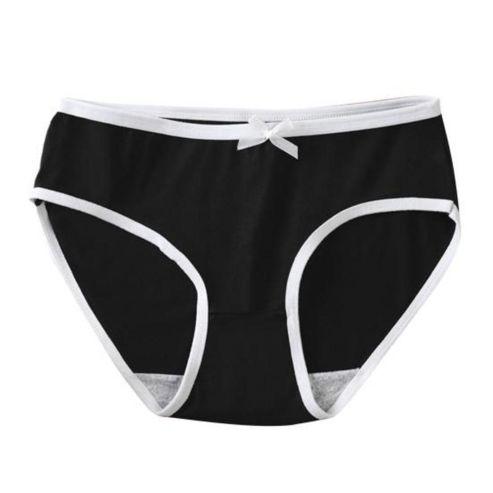 5 PCS Women Underpants Trendy Close Fit Simple Underpants Stretchy Moisture-wicking Briefs Panties for Sleeping