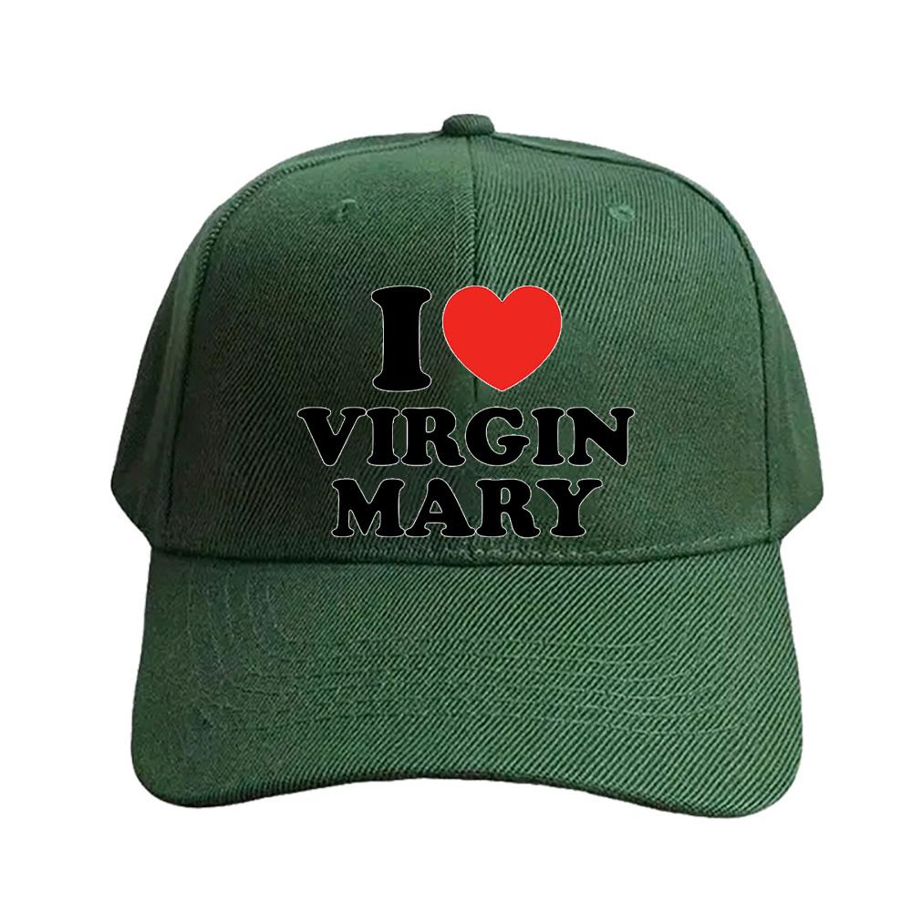 I Love Virgin Mary Cap summer woman Man Adult Hat Fashion Casual Adjustable Printed Baseball Caps Trucker Cap