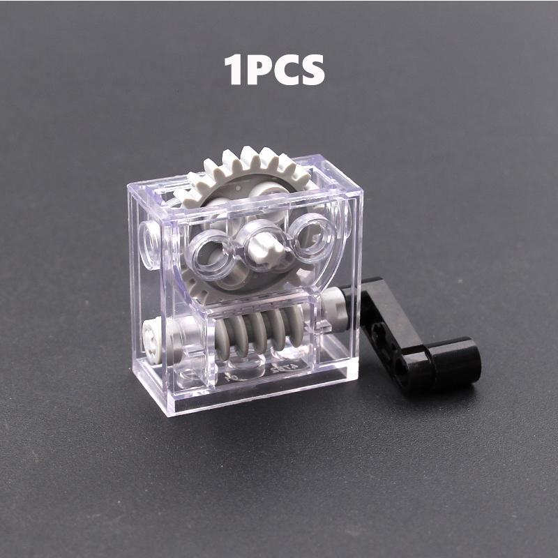 Серия MOC Gear Поворотная платформа с шестернями Зубчатая рейка и шестеренчатый дифференциал Высокотехнологичные детали Строительные блоки из мелких частиц Игрушки