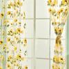 Romantic Bedroom Window Flower Pattern Sheer Curtain Drape Room Divider Home Decor