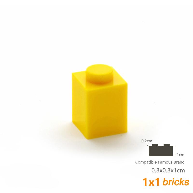 260 шт. 3005 1x1 Высокие строительные блоки с 1 отверстием Детали Moc Совместимые с базовыми кубиками Детские игрушки Подарочная коробка для сборки