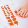 New Gel Foot Stickers Solid Color Manicure Stickers No Bake Phototherapy Nail Stickers Full Stickers