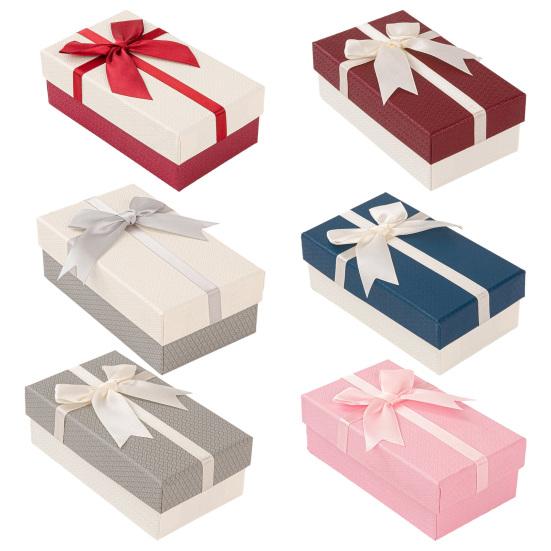 Подарочная коробка на День святого Валентина с ленточным бантом, свадебная коробка для упаковки подарков подружкам невесты на день рождения с крышкой, коробка для упаковки конфет, помады, ювелирных изделий
