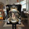 1 шт. Фланелевое одеяло JuL C'est Pas Des Lol Print, Высококачественное, Для всех сезонов, Декор для дома, Тепло и комфорт, Идеально для рождественских подарков