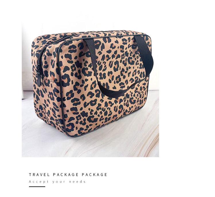 Косметичка большой вместимости с леопардовым принтом для женщин и мужчин – Портативная дорожная сумка для душа и органайзер для ванных принадлежностей