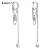 Женские серьги из медного сплава с цирконом Lindon - Серьги-подвески в подарок на свадебную вечеринку