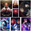 Anime Jujutsu Kaisen Posters Aesthetic White Paper Satoru Gojo Nobara Kugisaki Poster Wall Art Painting Study Home Decor Room Bar Decoration Pictures