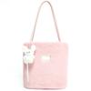 Niche Designer Solid Color Fur Bag Plush Bucket Bag Большая вместительная сумка для подмышек