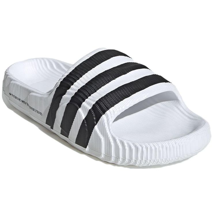 Adidas Adilette 22 Slide White Black Unisex Sneakers Cloud-White Core-Black IF3668