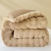 Одеяло из искусственного кроличьего меха молочного вельвета класса люкс