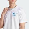 adidas Originals Трилистник с буквенным принтом, футболка с круглым вырезом и короткими рукавами, мужские топы, белые II8169