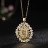 Fashion Micro-Set Multi- Zircon Necklace Pendant Jewelry For Women