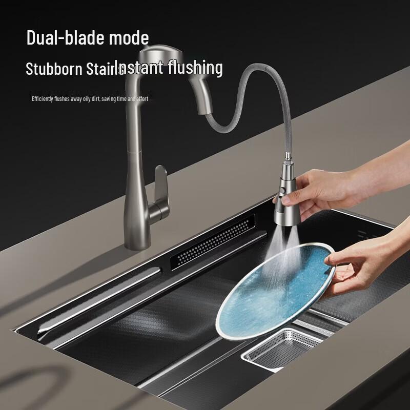 MICOE Stainless Steel Swan Neck Pull-Out Sink Faucet