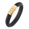 Punk Leather Braid Bracelet For Men Vintage Bracelets Bangles Men Jewelry