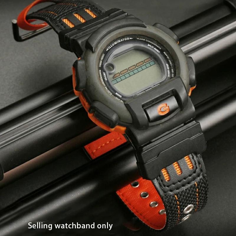 23-мм холщовый ремешок для часов с адаптером для Casio PRG-510/110/130 PRW-5100G, интегрированный нейлоновый браслет-аксессуар