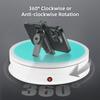 30CM/11.8in Motorized Rotating Display Stand with RGB Light Display Base 360 Degrees Rotatable Electric