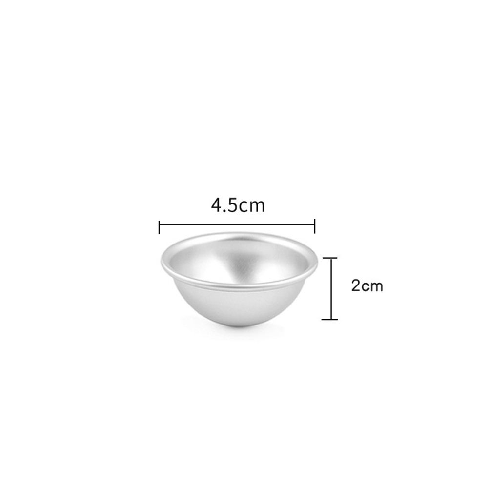 Practical Aluminium Alloy Cake Pastry Mould 3D Aluminum Ball Mochi Mold Snowball Half Round Daifuku Dessert Bomb Mold