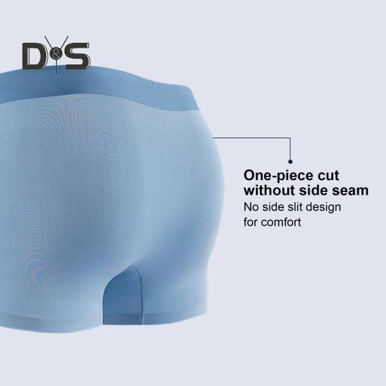 Мужские трусы-боксеры облегающего кроя, цветные шорты-трусы с эластичной резинкой на средней талии, плавные линии, U-образные трусики