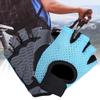 Фитнес Перчатки для Упражнений Противоскользящие Дышащие Спортивные Тренировочные Перчатки с Половиной Пальца для Йоги Синие(L )