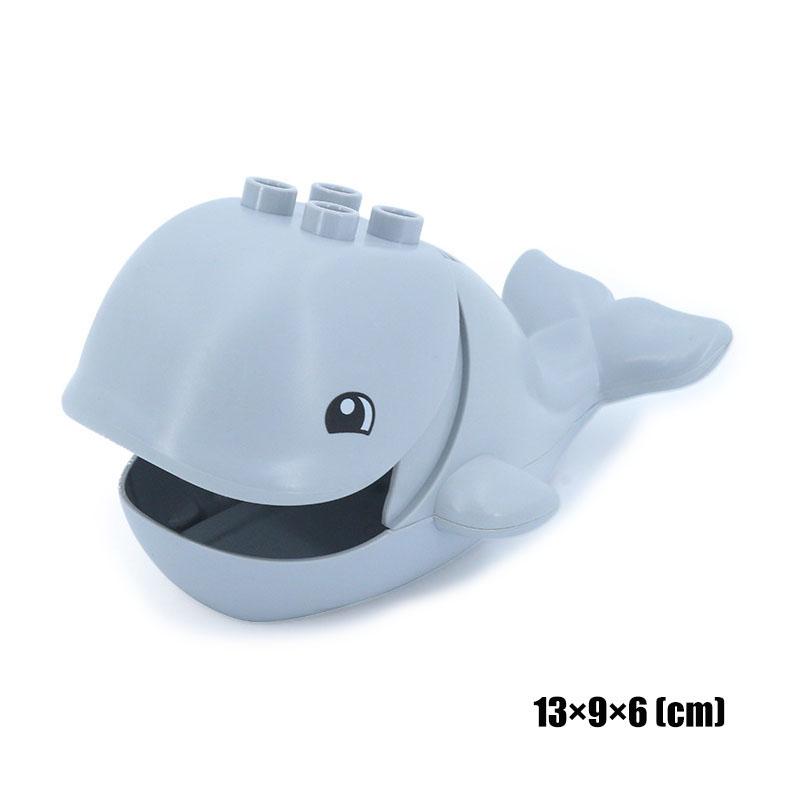 Big Size Building Blocks Animal Accessorie Compatible Duplo Rabbit Fish Bear Chicken Pig Duck Dog Cat Horse Cow Sheep Toys Gifts