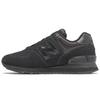 NB 574 Retro Suede Fabric Synthetic Leather Low Top Casual Running Shoes Women Sneaker Black WL574FHA