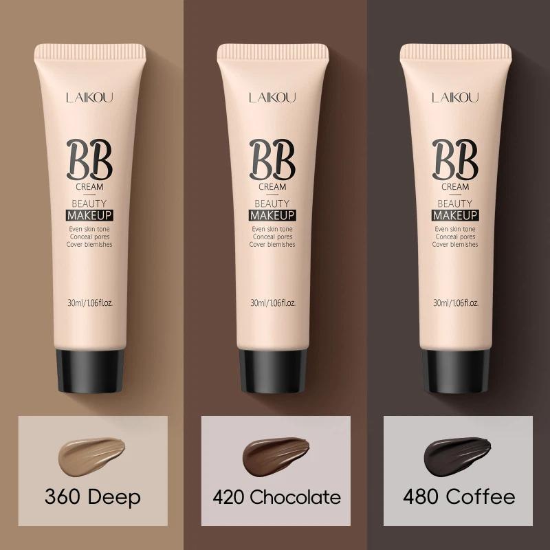 LAIKOU Водостойкий BB-крем, консилер с полным покрытием, стойкий макияж, 30 мл [без жестокости]