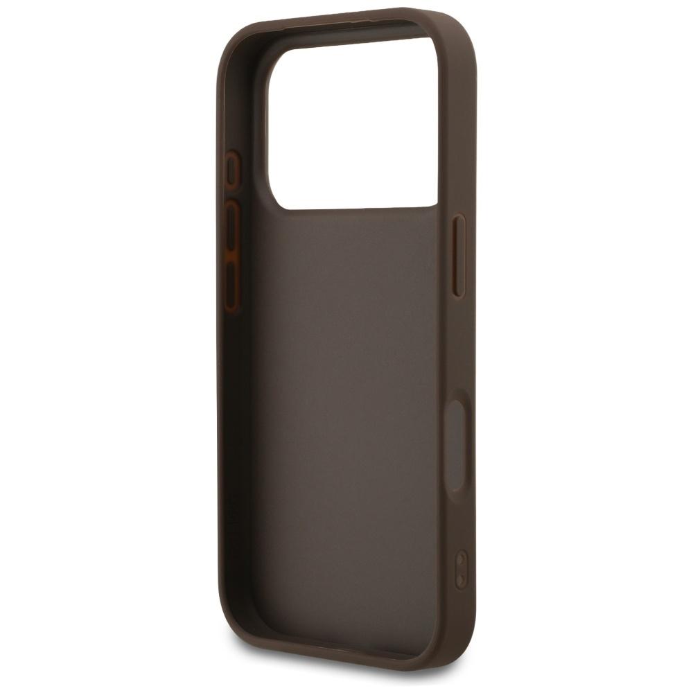 Guess 4G Classic Case for iPhone 17 Pro Brown
