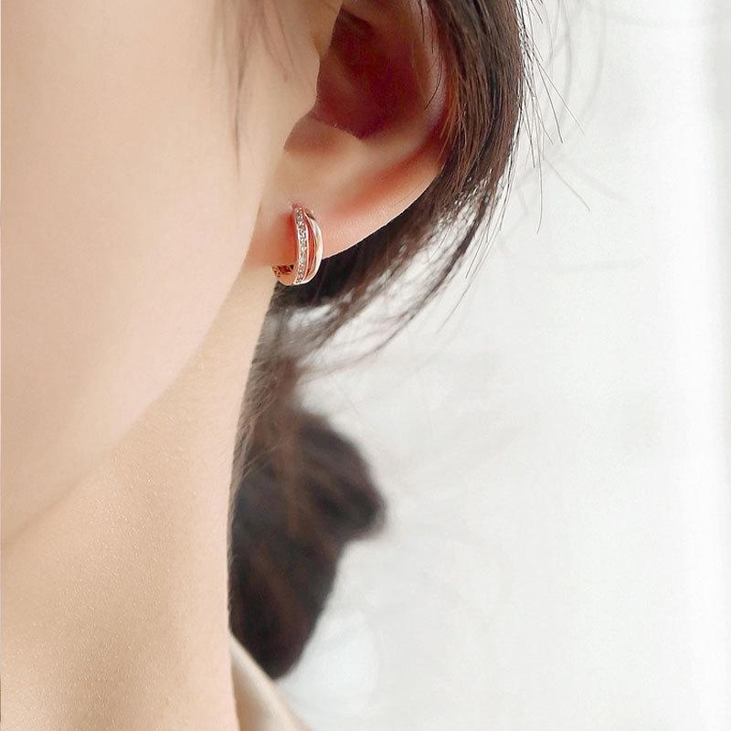 2024 Trendy Custom Earrings: 925 Sterling Silver, High-End Gold & Rose Gold Needle Style