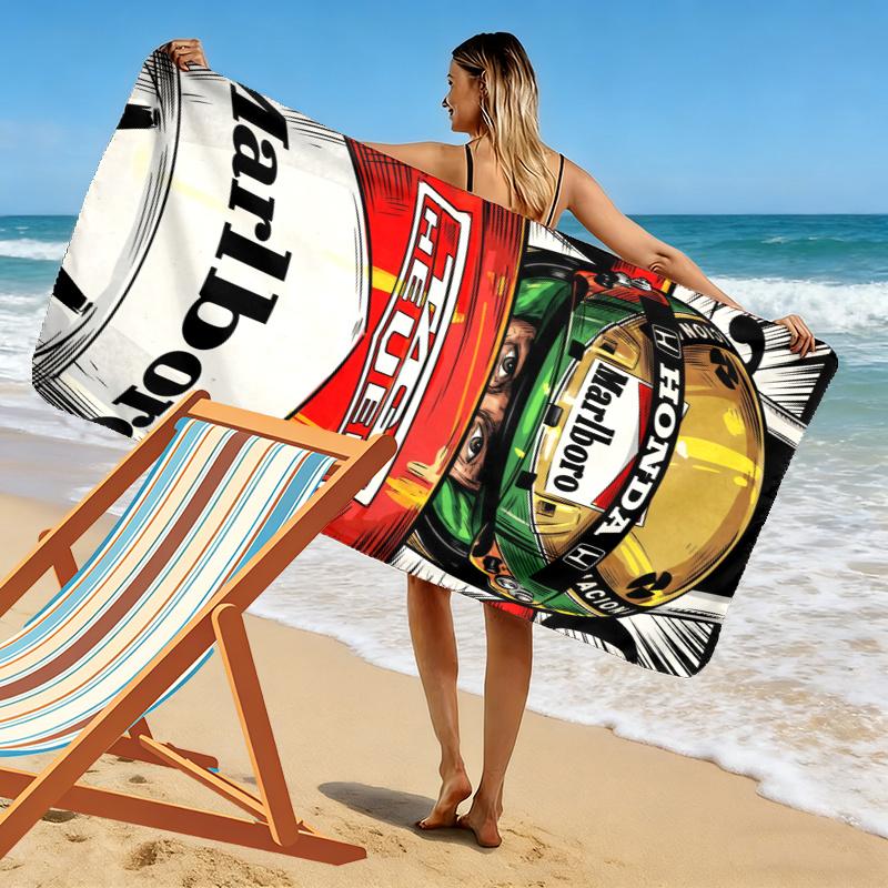 Ayrton Senna Towel, Large Soft Quick Dry Towel for Beach Camping Swimming