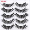 Professional Natural Long Handmade Flare Thick Cross 3D Faux Mink Hair Wispy Fluffy False Eyelashes