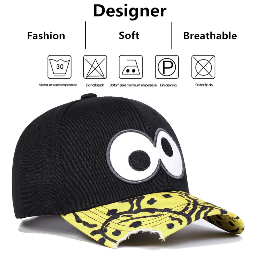 Унисекс бейсболки с вышивкой глаз, уличные регулируемые весенне-осенние повседневные солнцезащитные шляпы