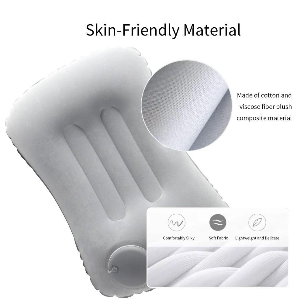 U Shape Air Inflatable Pillow Automatic Pool Pillow Travel Pillow Camping Pillow Airplane