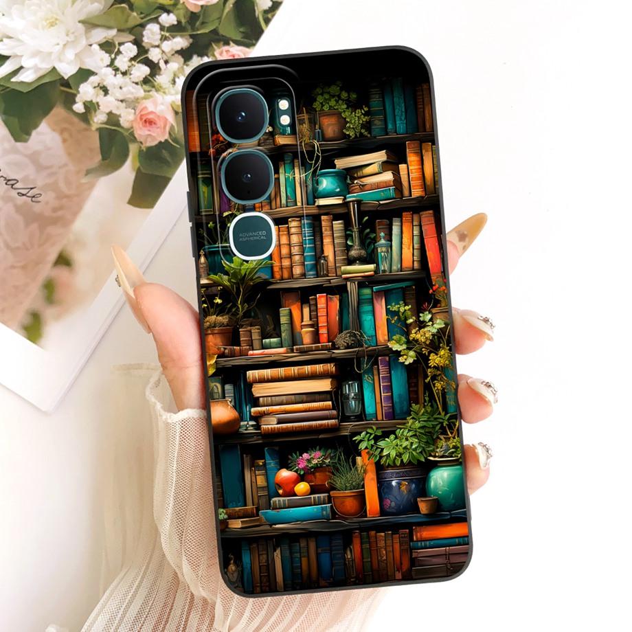 For Vivo Y31 2025 V2125 Vivo Y21D Phone Case Soft TPU Camera Protection Bumper Capa Marble Sun Moon Night Aesthetic Cover Coque