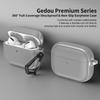 KEYSION Чехол для наушников AirPods Pro 3 2 Кожаная текстура Мягкий ТПУ Силикон С крючком Ударопрочный Чехол для наушников для AirPods 4