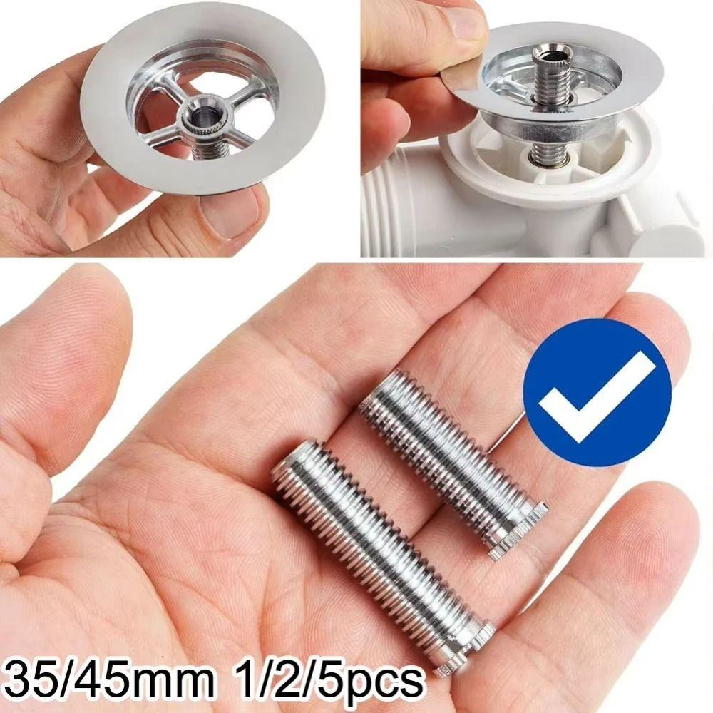 5pcs 35mm 45mm Size Drain Fastener Bolt Replacement Strainer Connectors For Kitchen Sink