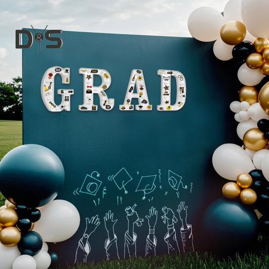 Выпускные светящиеся буквы 2025 года Выпускные светодиодные буквы Знаки Поздравления Выпускной вечер принадлежности для детского сада Дошкольное учреждение Средняя школа колледж