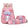 Cartoon Anime Large-Capacity Backpack Set for Primary School Students with Pencil Case