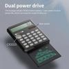 Creative Digital Writing Tablet Calculator Multifunctional Solar Pull-out LCD Handwriting Board 12-Digit Calculator Office