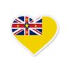 Aimant Coeur Drapeau Niue - Multicolore - 9 Cm - 50 Pièces - Résine Synthétique - Mixte