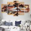 5 шт. настенная живопись на холсте пейзаж Древо жизни плакат скандинавское украшение дома современная гостиная модульная картина