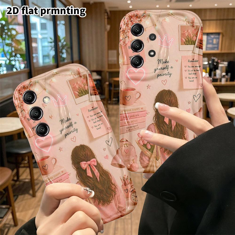 Phone case: 2D flat, fits Samsung Galaxy A34 A35 M05 M06 S20 S22 S21 FE Plus 5G, girl's room, perfect Christmas and Halloween holiday gift