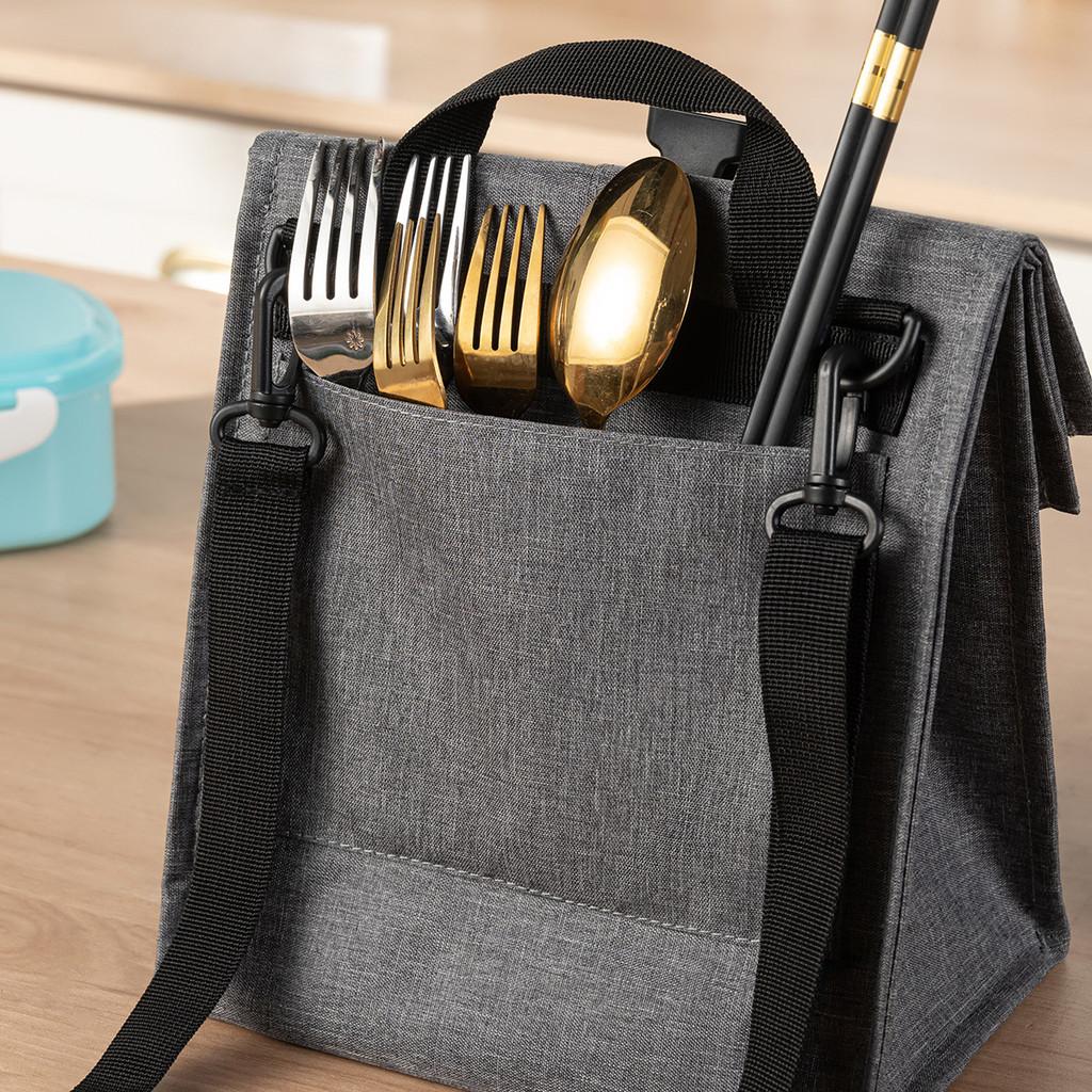 Japanese Style Insulated Food Carrier With Breathable Oxford Fabric And Multipurpose Storage