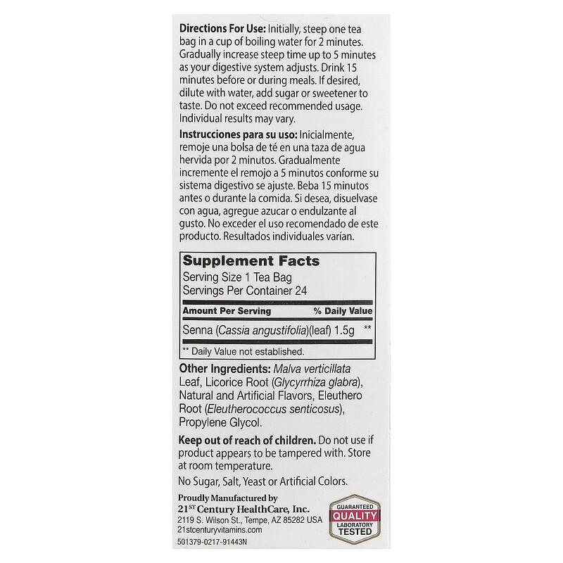 Herbal Slimming Tea, Cranraspberry, Caffeine Free, 24 Tea Bags, 1.7 oz (48 g)