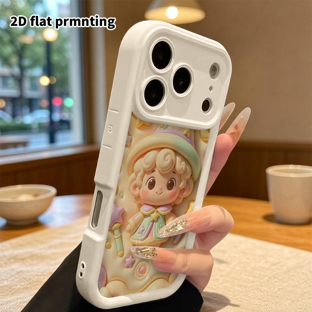 Чехол для телефона: 2D плоский дизайн, подходит для защитных чехлов iPhone 18, 17, 16, 15, 14, 13 Pro, Маленький волшебник, идеальный для Рождества и Хэллоуина holi