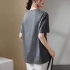 Fun printed round neck short sleeved T-shirt for women in summer 2025, loose and casual versatile pullover top