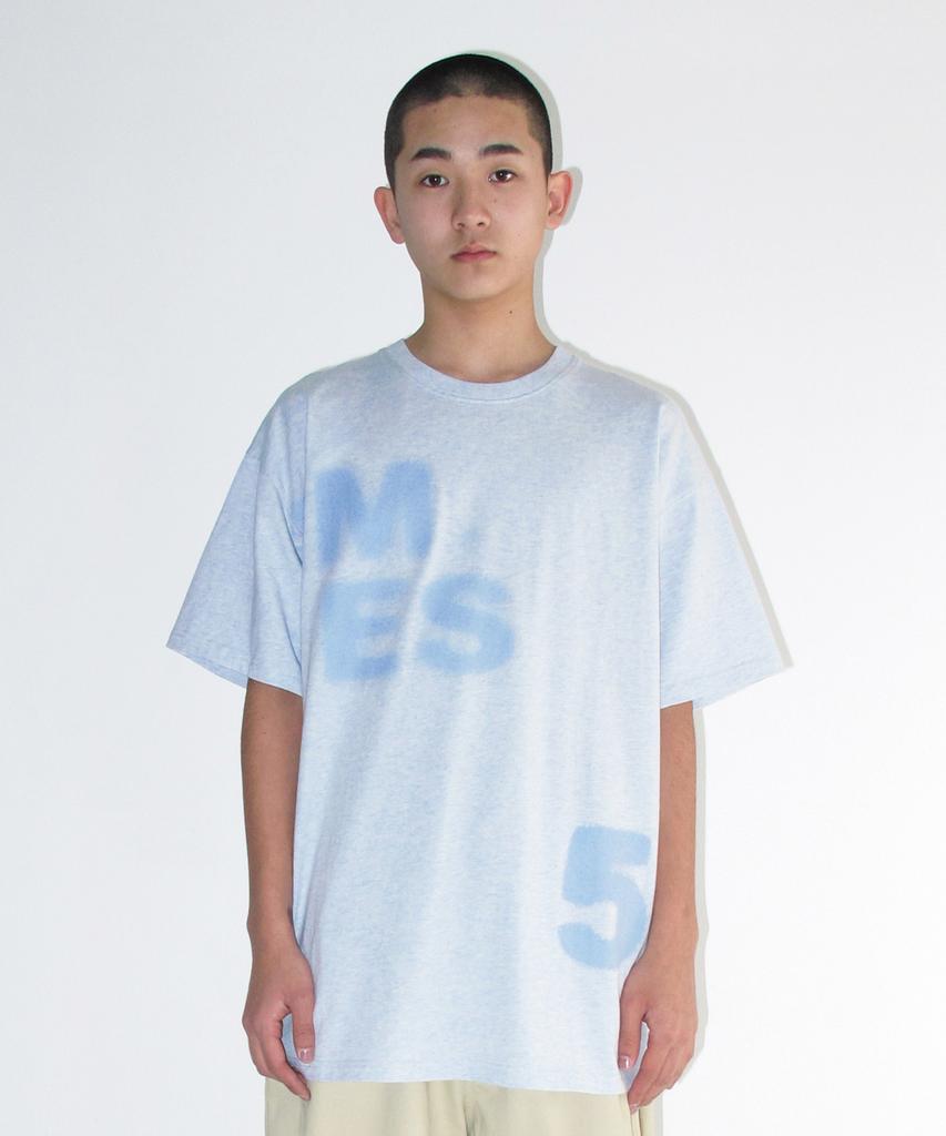 AMES-WORLDWIDE Футболка с принтом 52 Typo Tee Синяя